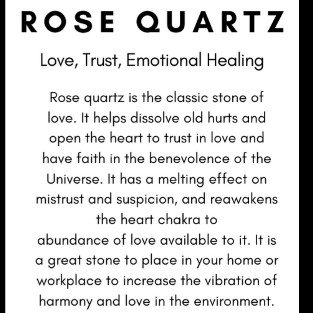 Rose Quartz Healing Crystal Necklace - Picture 2 of 6